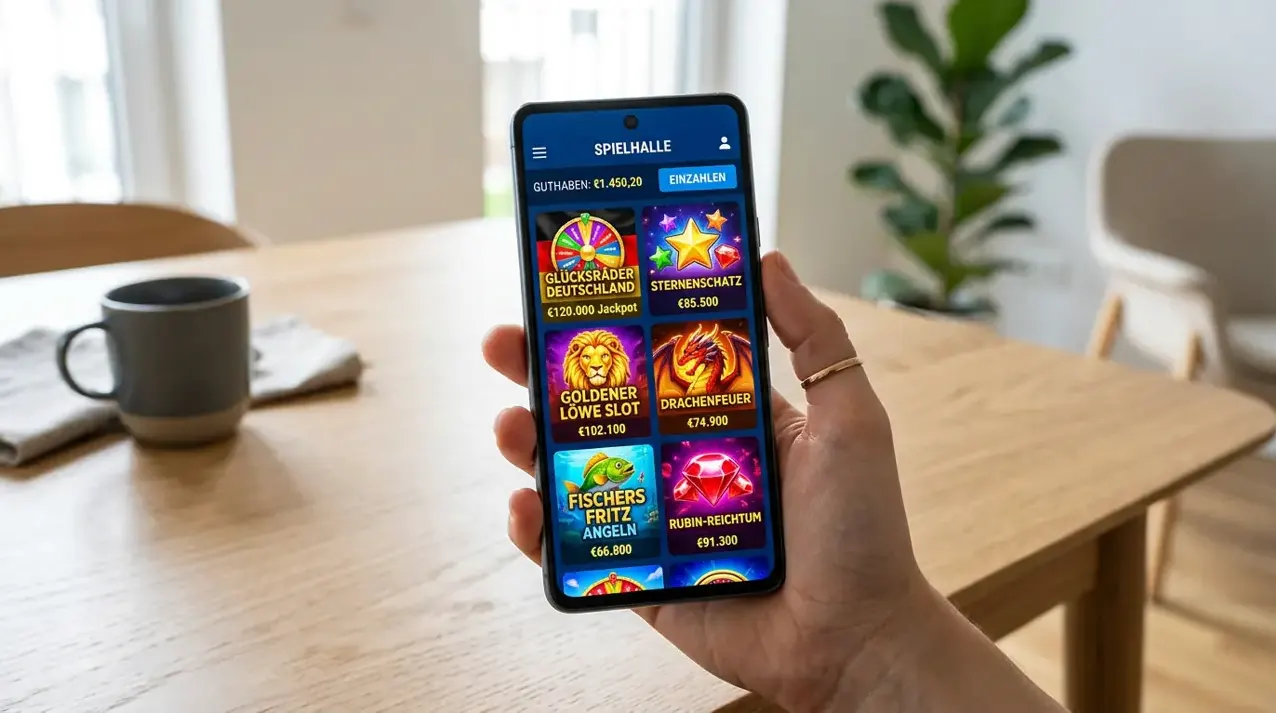Club Riches im Browser auf dem Handy