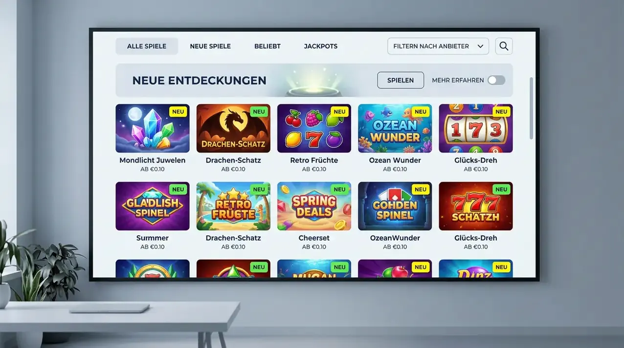 Neuheiten & Jackpots — Auswahl bei Club Riches